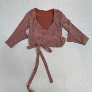 Free People Intimately Sugar Plum Wrap Sz XS cottagecore balletecore coquette